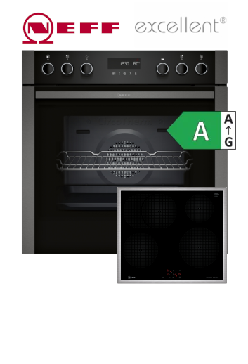 Einbauherd mit Ceranfeld NEFF HLE310SIP PYROLYSE+INDUKTION